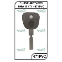 CHAVE AUTO PVC BMW G 471 - 471PVC - PACOTE COM 5 UNIDADES 