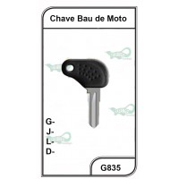 CHAVE BAU DE MOTO - 835PVC (5un)