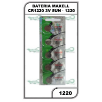 BATERIA MAXELL CR1220 3V 5UN - 1220