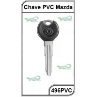 Chave Auto PVC Mazda G 496 - 496PVC - PACOTE COM 5 UNIDADES
