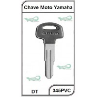 Chave Moto PVC Yamaha DT - 345PVC -  PACOTE COM 5 UNIDADES